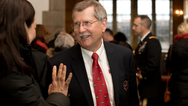 Temple President Richard Englert pictured.