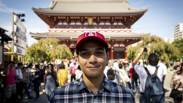 Image of Temple student studying abroad in Tokyo, Japan.