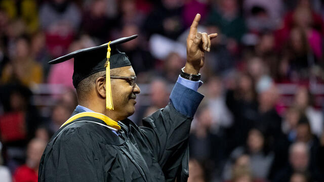 Jeff Chapman at graduation