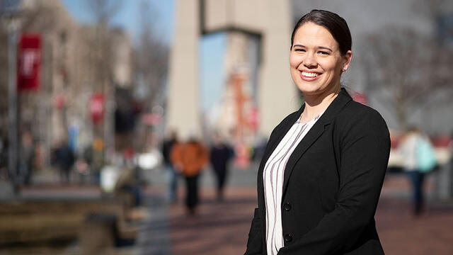 Megan Maxwell on campus