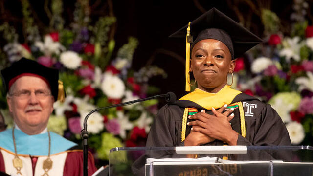 Student speaker Vanessa Chandler