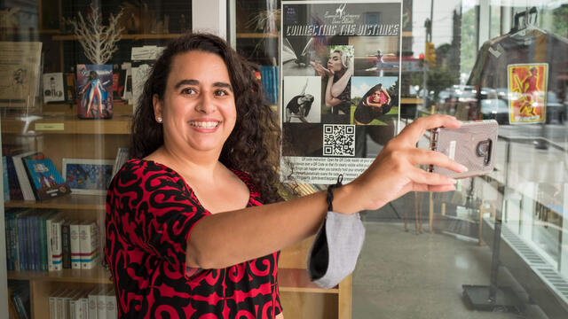 Christina Castro-Tauser at one of the destinations on the