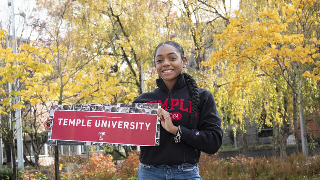 Temple student Jasmine Dantzler