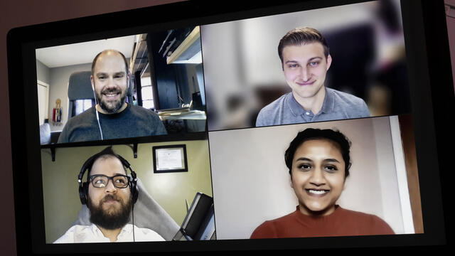 Rob Zahorchak, Tyler Doudrick, Megha Patel and Alex Perez