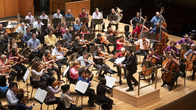 orchestra onstage at TPAC