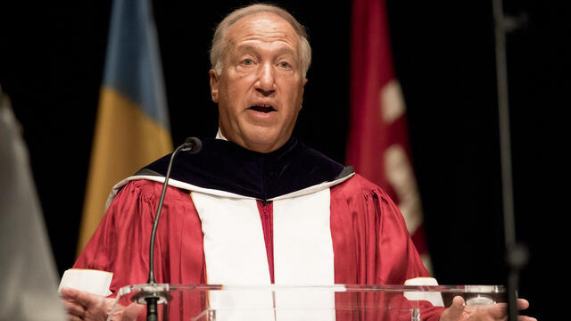 Temple Board Chair Mitchell Morgan pictured.