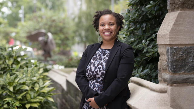 Image of Rosa Parks-Green outside Temple s Sullivan Hall on Main Campus.