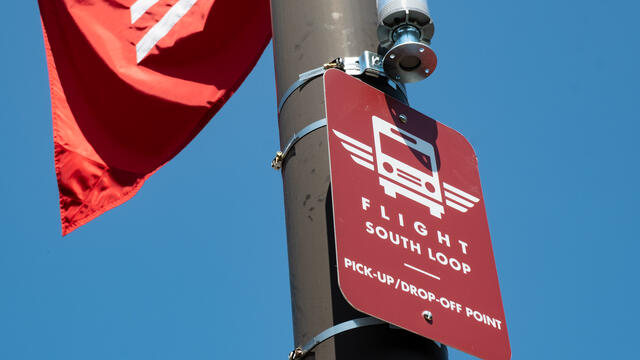 An image of one of the Flight signs.