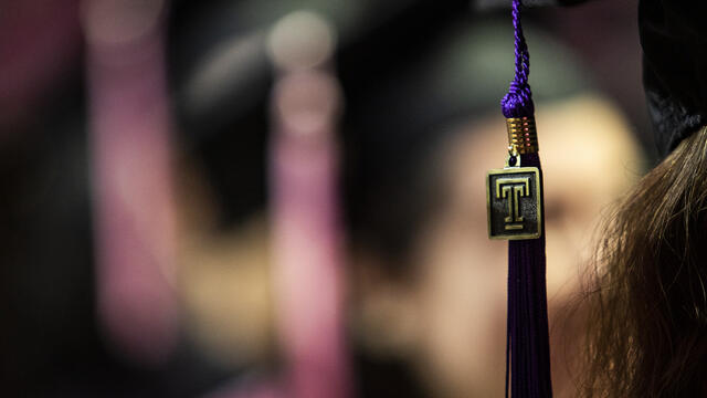 Tassel from Commencement pictured.