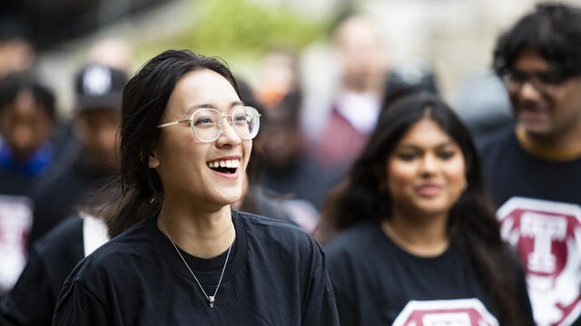 An image of students at convocation.