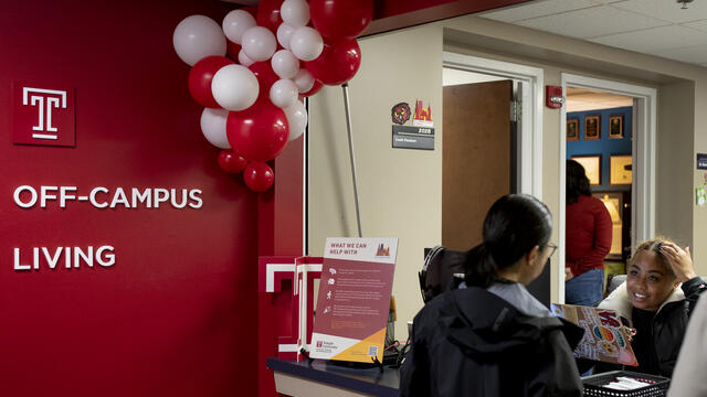 An image of the new Off-campus Living office.