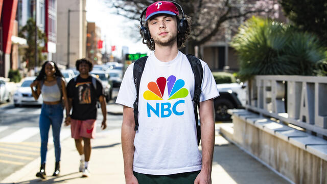 Image of student on Temple University s campus