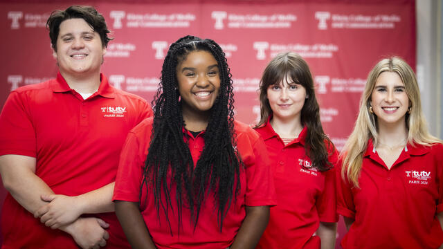 Temple students headed to Olympics pictured.