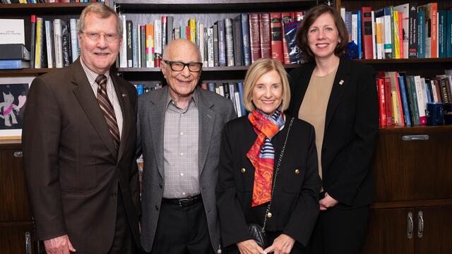 President Englert and Dean Rebouche pictured with the Keans.