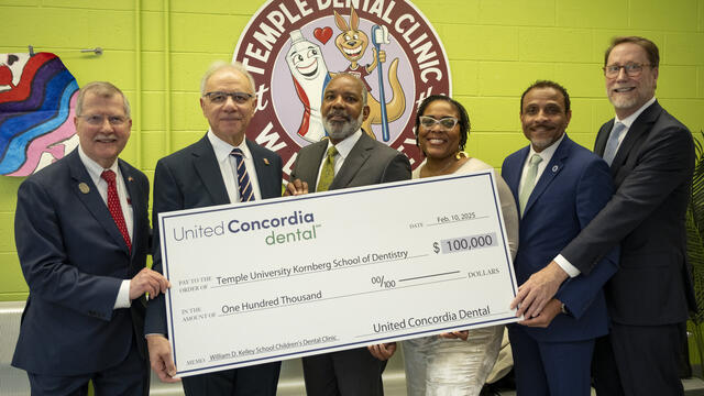 Check presentation at the dental clinic pictured.