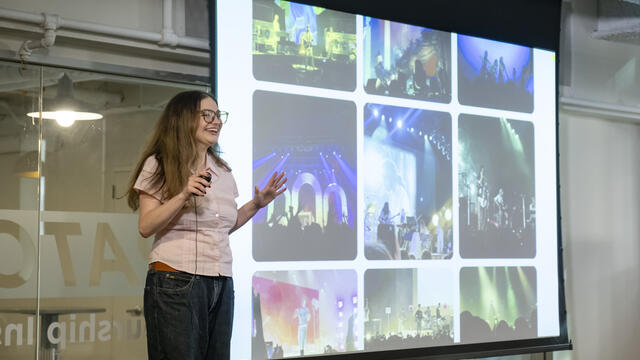 Liana DeMarco at the Be Your Own Boss Bowl.