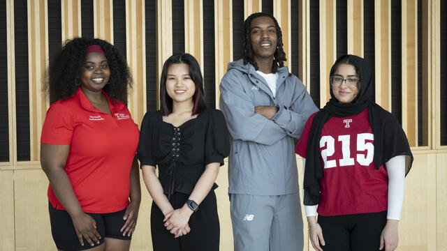 Image of graduating students in Temple s Cecil B. Moore Scholars Program.