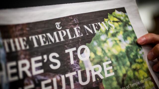 Image of an edition of The Temple News.