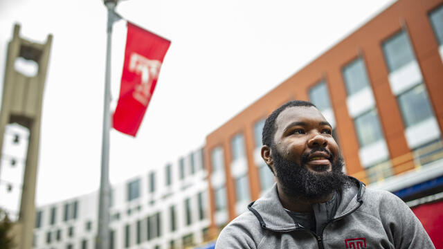 George Lane near the Bell Tower and new CPH building, still under construction