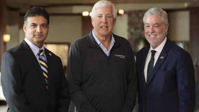 Abhi Rastogi, Michael Young and John Fry pictured.