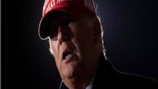 image of Donald Trump wearing a red baseball cap