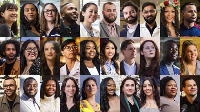 a collage of all 30 honorees