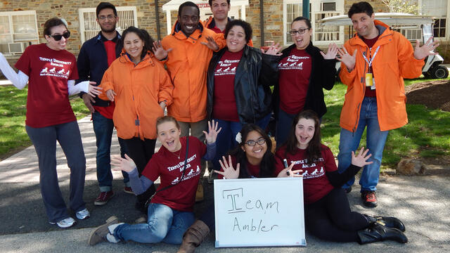 Temple University Ambler's March of Dimes March for Babies team.