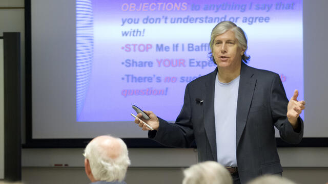 Students learn about non-credit programs at Temple University Ambler.