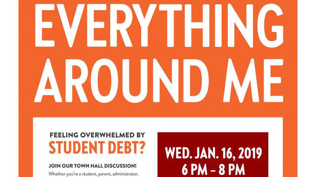 Philly Town Hall on Student Debt Flyer
