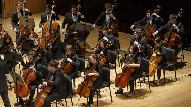 string section of an orchestra