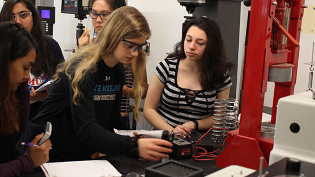 students in lab