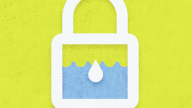 Image of water behind a pad lock