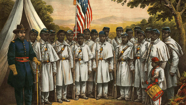 Image of Black soldiers.