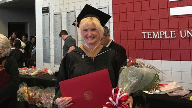 Connie Presser on graduation day