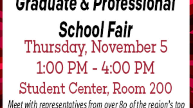 Graduate School Fair, November 5