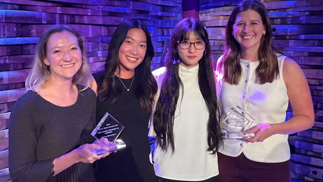 Temple's social media team at the Social Media Masters Awards Ceremony 2024