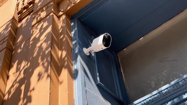 An image of a security camera pictured.