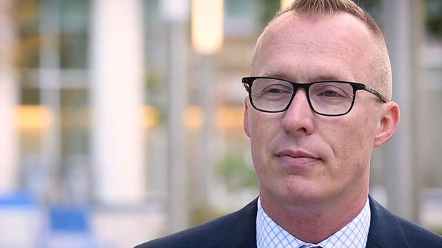 Kevin Williams with Morgan Hall in the background.