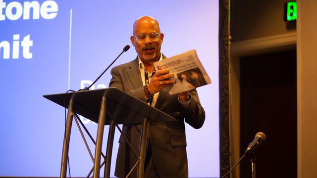 Image of David Brown at the Keystone News Summit.