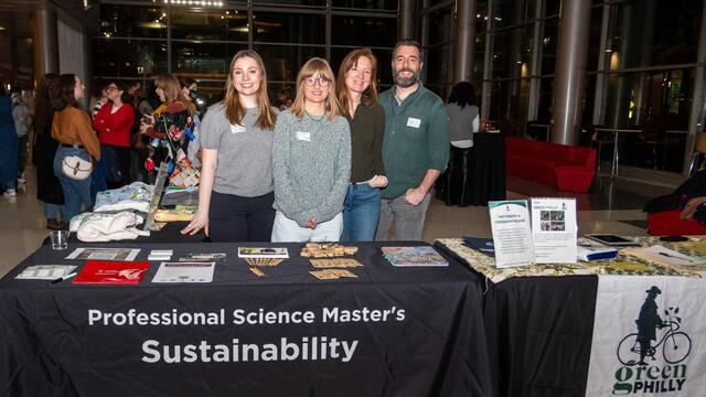 PSM in Sustainability Team tabling on campus