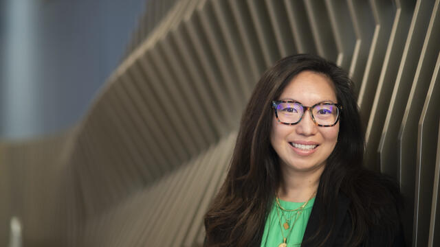 Temple faculty member Janet Lee in the iNest on Temple's campus.