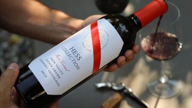 Bottle of Hess Collection Wine