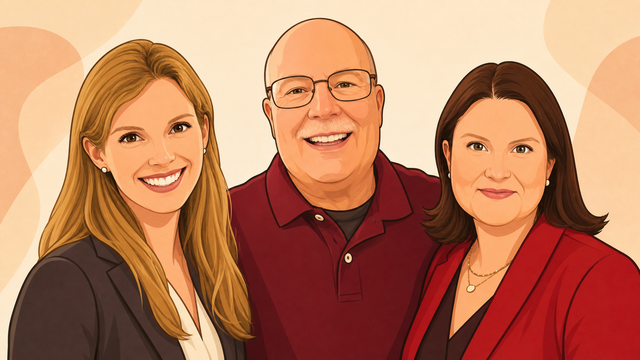 AI-generated avatars of the three Fox researchers who led the study.