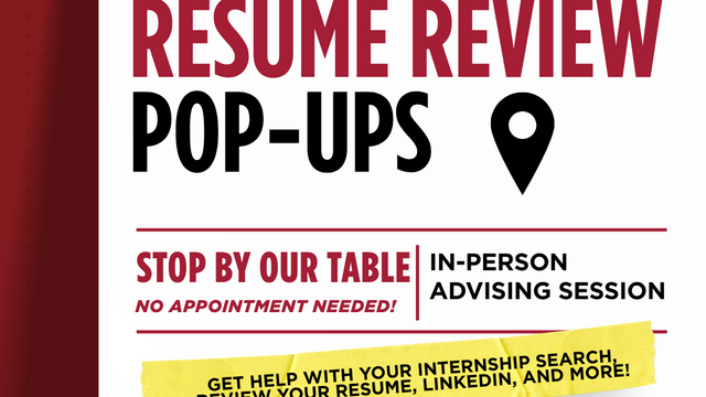 Resume Review Pop-Up