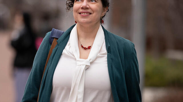 IS&T student on campus