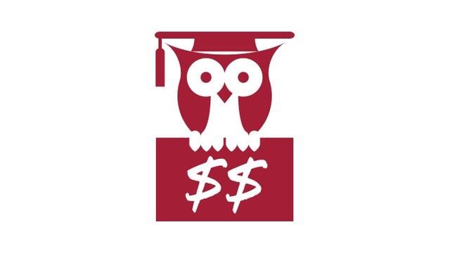 An illustration of an owl wearing a commencement cap.