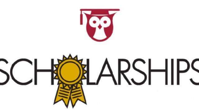 An owl with a commencement cap above the word scholarship.