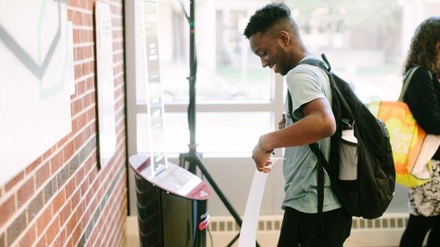 Short Story Dispensor in Charles Library