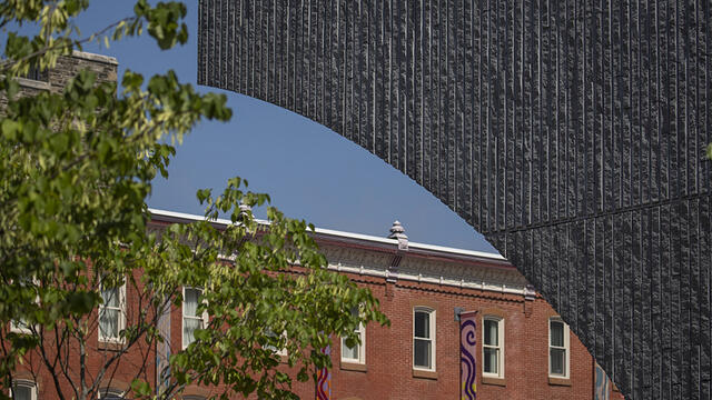 exterior of Charles Library