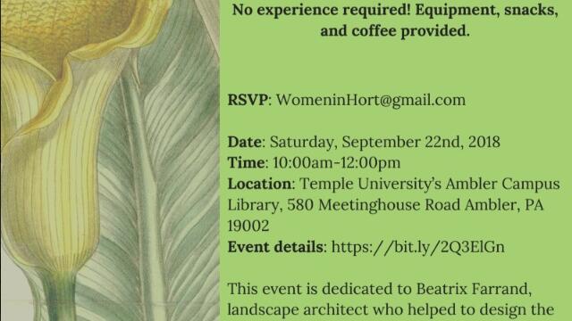 Youre invited! Wikipedia Edit-a-thon at Temple Universitys Ambler Campus Library